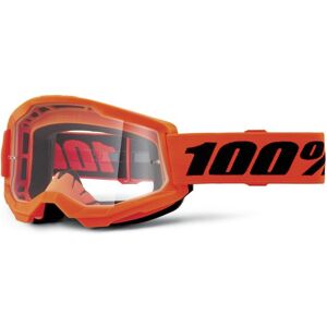 100% Strata 2 Goggles - Neon Orange / Clear Lens 100% Strata 2 Goggles - Neon Orange / Clear Lens