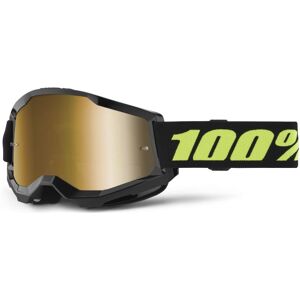 100% Strata 2 Goggles - Solar Eclipse / Mirror True Gold Lens 100% Strata 2 Goggles - Solar Eclipse / Mirror True Gold Lens