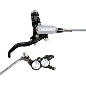 Hope Tech 4 EVO GR4 Hydraulic Disc Brake - Black / SilverFront Right HandBraided Hope Tech 4 EVO GR4 Hydraulic Disc Brake - Black / SilverFront Right HandBraided