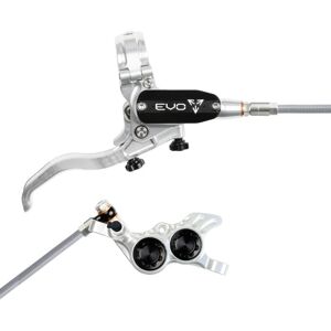 Hope Tech 4 EVO GR4 Hydraulic Disc Brake - Silver / BlackFront Right HandBraided Hope Tech 4 EVO GR4 Hydraulic Disc Brake - Silver / BlackFront Right HandBraided