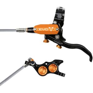 Hope Tech 4 EVO TR4 Hydraulic Disc Brake - Black / OrangeRear Left HandBraided Hope Tech 4 EVO TR4 Hydraulic Disc Brake - Black / OrangeRear Left HandBraided