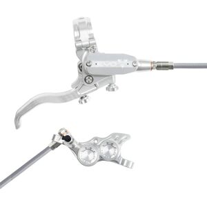 Hope Tech 4 EVO TR4 Hydraulic Disc Brake - Silver / SilverFront Right HandBraided Hope Tech 4 EVO TR4 Hydraulic Disc Brake - Silver / SilverFront Right HandBraided