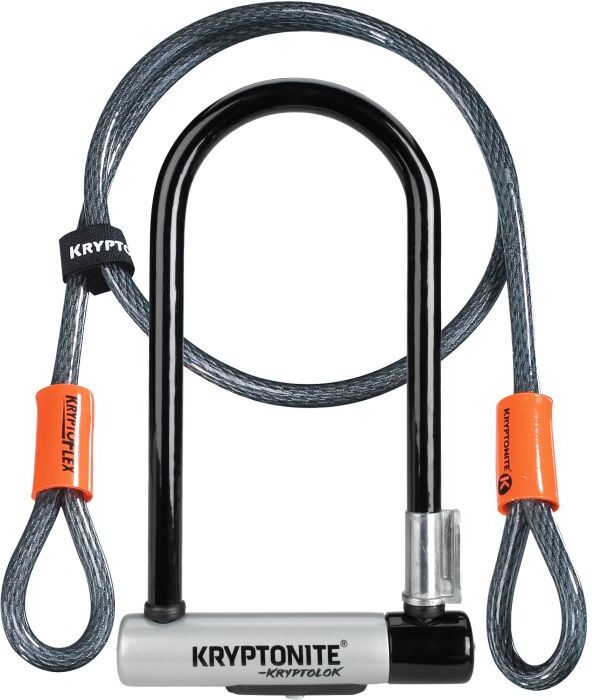 Kryptonite Kryptolok U-Lock with 4 Foot Kryptoflex Cable