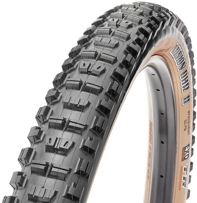 Maxxis Minion DHR II Tyre - 29 Inch2.4 InchTanwallFolding 60TPI Dual EXO TR WT