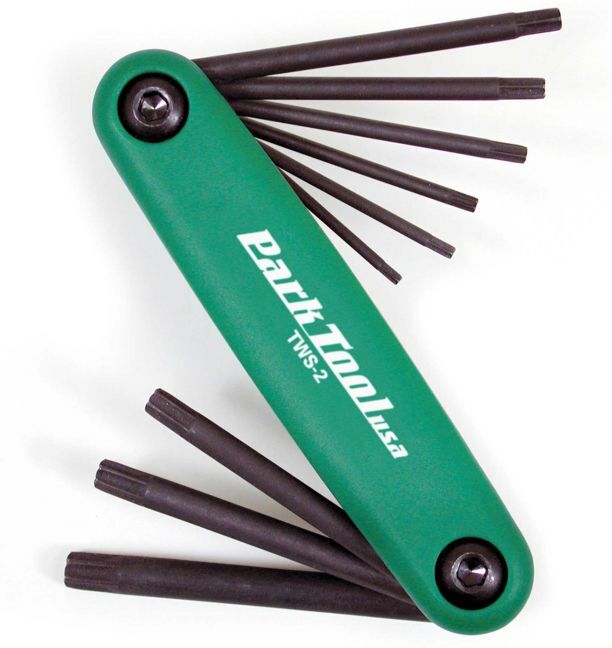 Park Tool TWS2C - Fold Up Torx Wrench Set - T7 To T40