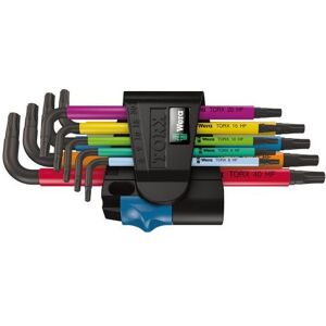 Wera L Key Torx Holding Function Key Set Multi Colour 9pc TX8-TX40 - 024179