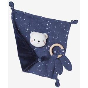 VERTBAUDET Fabric Baby Comforter + Round Rattle, North Pole Star multi