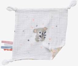 VERTBAUDET Square Baby Comforter Toy in Fabric, Koala white