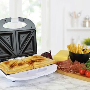 Double Sandwich And Omelette Maker By KitchenPerfected - White