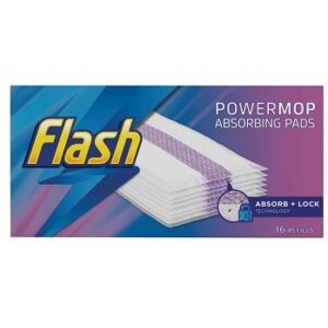 Flash Power Mop Absorbent Pads Refill 16 Pack