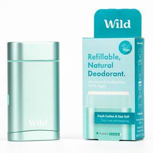 Wild Aqua Case and Fresh Cotton & Sea Salt Deodorant Starter Pack - 40g