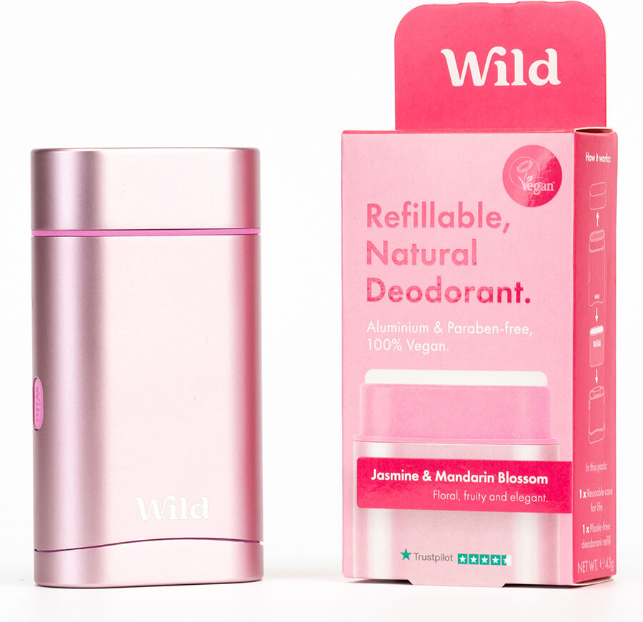 Wild Pink Case and Jasmine & Mandarin Blossom Deodorant Starter Pack - 40g