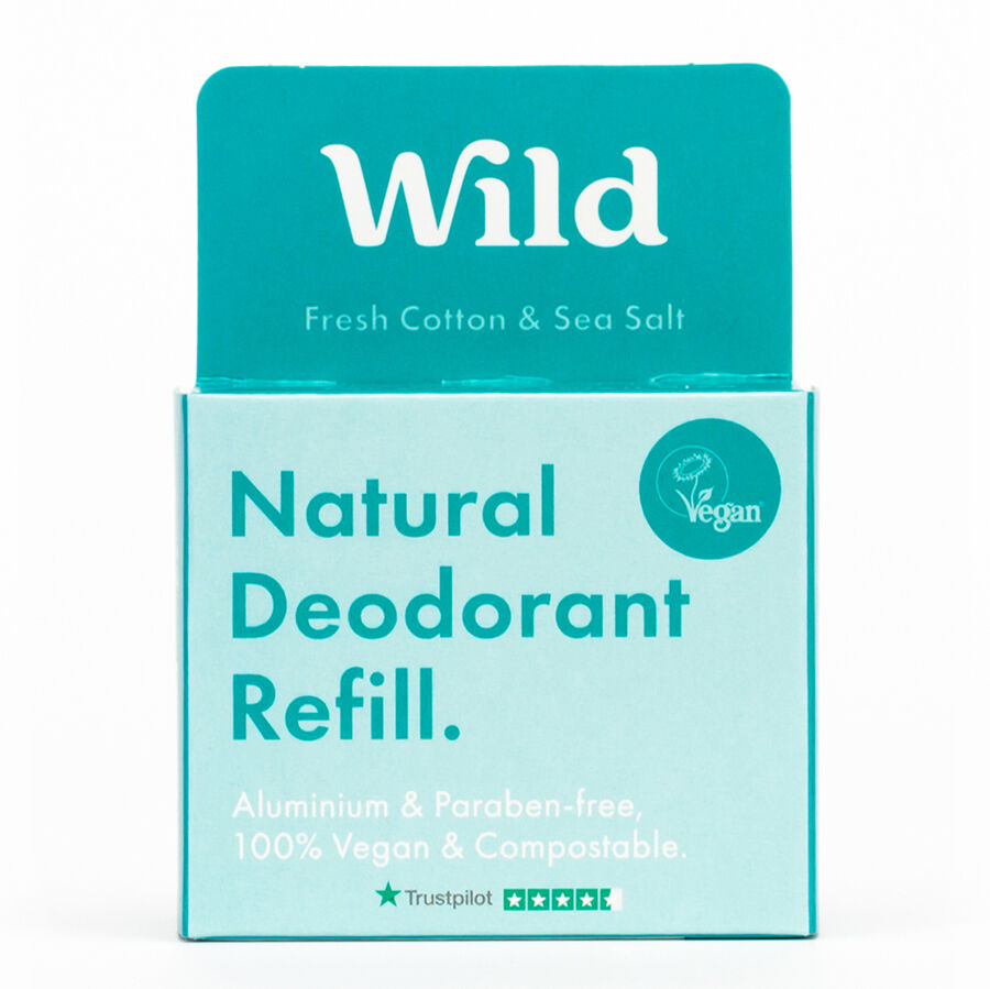 Wild Fresh Cotton & Sea Salt Deodorant Refill - 40g