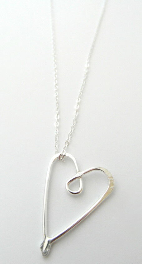 La Jewellery Recycled Petit Love Silver Necklace