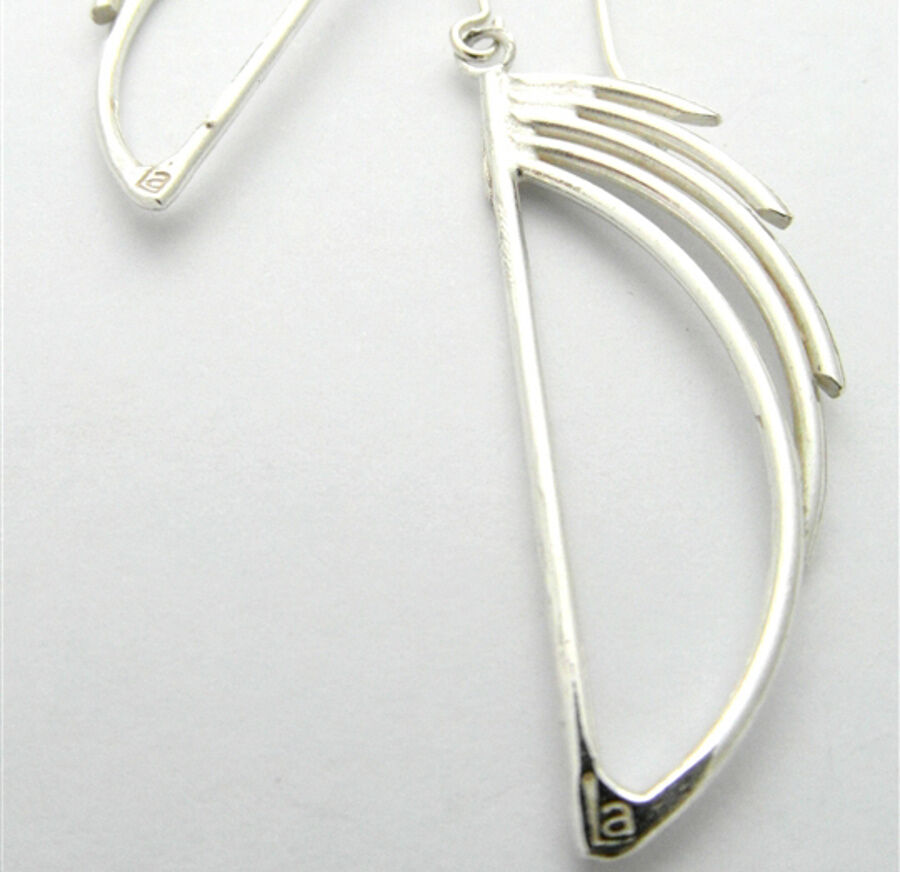 LA Jewellery Frank Lloyd Waterfall Recycled Silver Earrings
