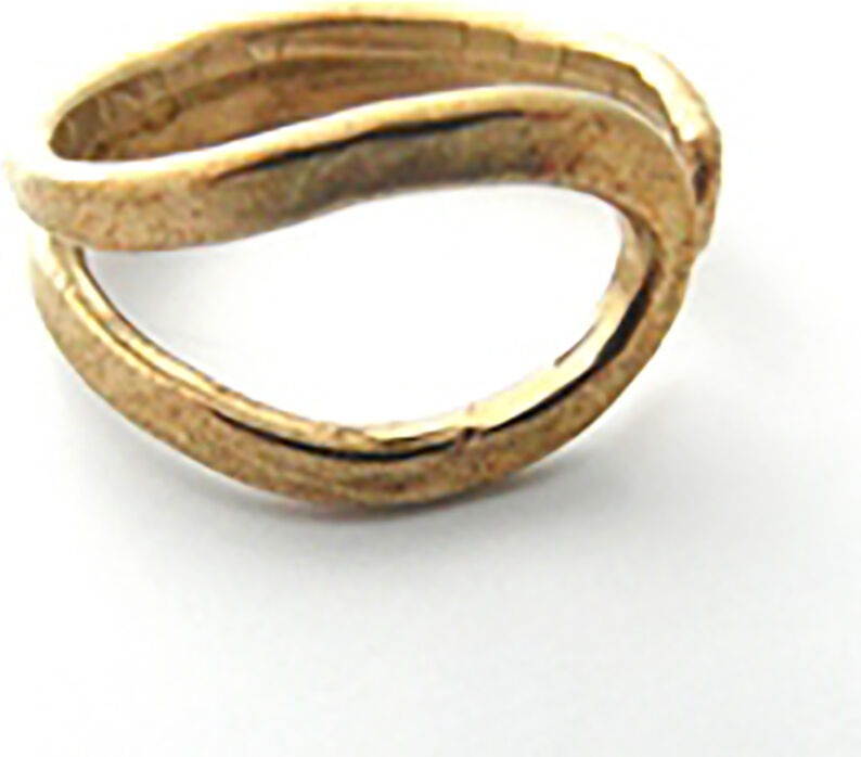 La Jewellery Recycled Brass Wave Ring