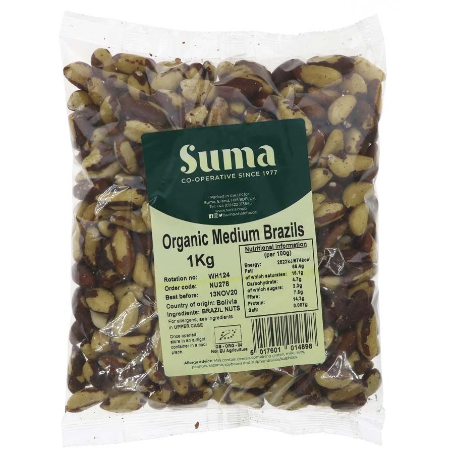 Suma Wholefoods Suma Organic Whole Brazil Nuts 1kg
