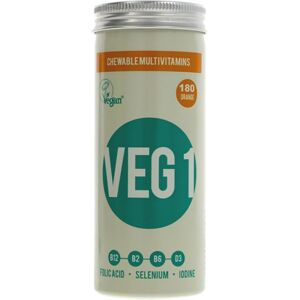 Veg1 Vegan Multivitamin Chewable Tabs - Orange 180 tablets