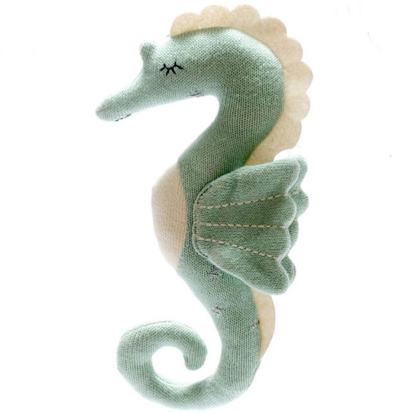 Natural Collection Select Organic Cotton Sea Green Seahorse Toy