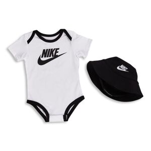 Nike Bucket Hat & Bodysuit 2 Pc Set - Baby Gift Sets  - White - Size: New Born