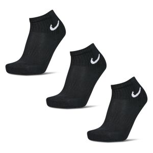 Nike Ankle 3 Pack - Unisex Socks  - Black - Size: One Size