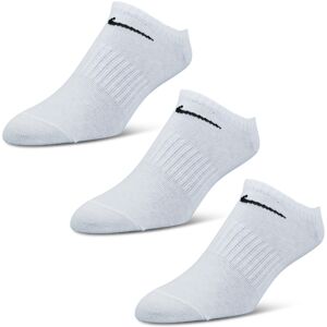 Nike 3 Pack No Show - Unisex Socks  - White - Size: 6.5 - 8