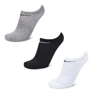 Nike No Show 3 Pack - Unisex Socks  - White - Size: 5 - 8