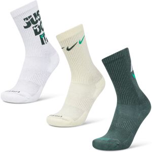 Nike Everyday Cushioned Crew 3 Pack - Unisex Socks  - Beige - Size: 5 - 8