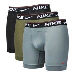 Nike Boxer Brief 3 Pack - Unisex Underwear  - Black - Size: Large