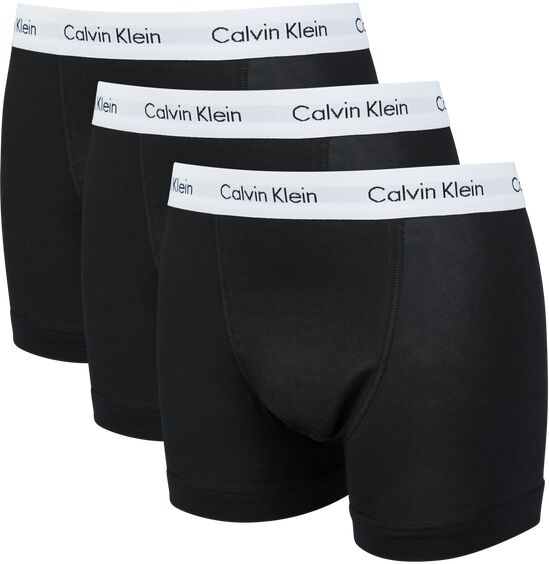 Calvin Klein Trunk 3 Pack - Unisex Underwear  - Black - Size: Medium