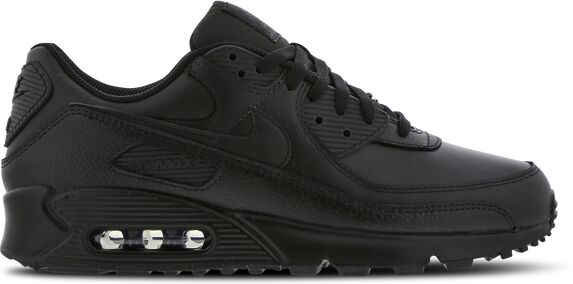 Nike Air Max 90 Leather - Men Shoes  - Black - Size: 12