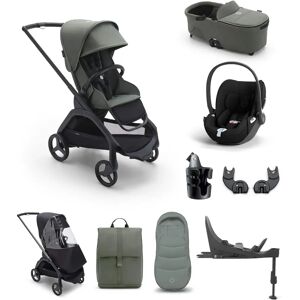 Bugaboo Dragonfly Ultimate 9 Piece Bundle with Cloud T Car Seat and Base - Forest Green