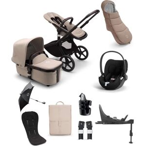 Bugaboo Fox 5 Essential Pushchair Bundle with Cybex Cloud T (9 pieces) - Desert Taupe