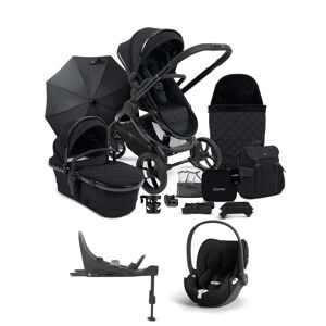 iCandy Peach 7 Designer Collection Cerium - Pushchair Bundle with Cloud T Car Seat & Base - Black