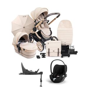 iCandy Peach 7 Complete Pushchair Bundle with Cloud T Car Seat & Base - Biscotti
