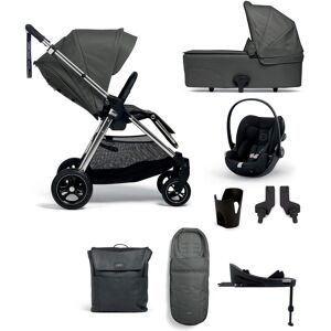 Mamas & Papas Flip XT&#179; Pushchair Complete Bundle with Cybex Cloud G Car Seat & Base (8 Pieces) - Harbour Grey