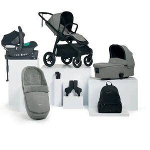 Mamas & Papas Ocarro Pushchair Complete Bundle with Cybex Aton B2 Car Seat & Base (7 Pieces) - Flint Grey