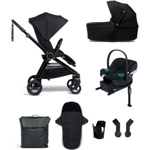 Mamas & Papas Strada Pushchair Bundle with Cybex Aton B2 Car Seat (7 Pieces) - Black Diamond