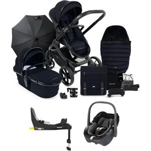 iCandy Peach 7 Complete Pushchair Bundle with Maxi-Cosi Pebble 360 & Base - Black