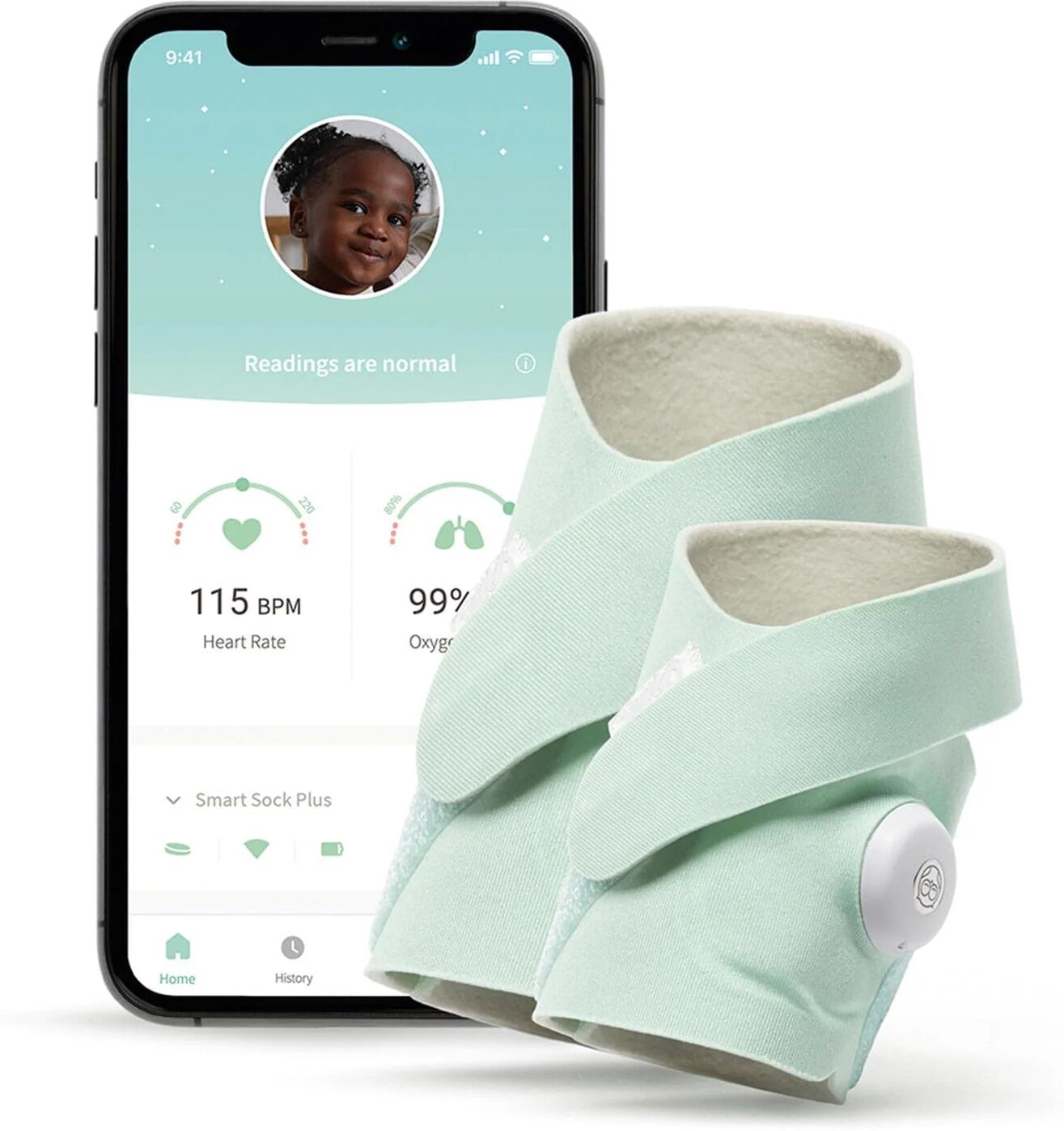 Owlet&trade; Smart Sock Plus V3 Baby Monitor - Mint Green