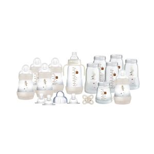 MAM Baby Easy Start Anti-Colic Self Sterilising Bottles Newborn 17 Piece Set - Matt Taupe