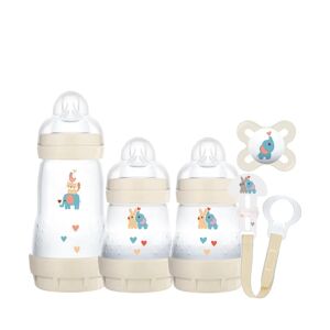 MAM Baby Easy Start&trade; Anti-Colic Bottles & Soother 5 Piece Newborn Gift Set - Ivory White