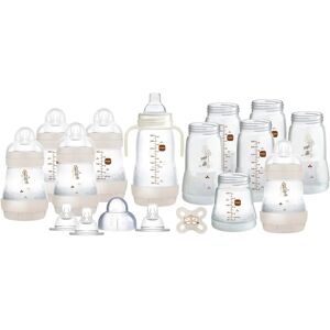 MAM Baby Easy Start Anti-Colic Self Sterilising Bottles Newborn 17 Piece Set - Matt Taupe