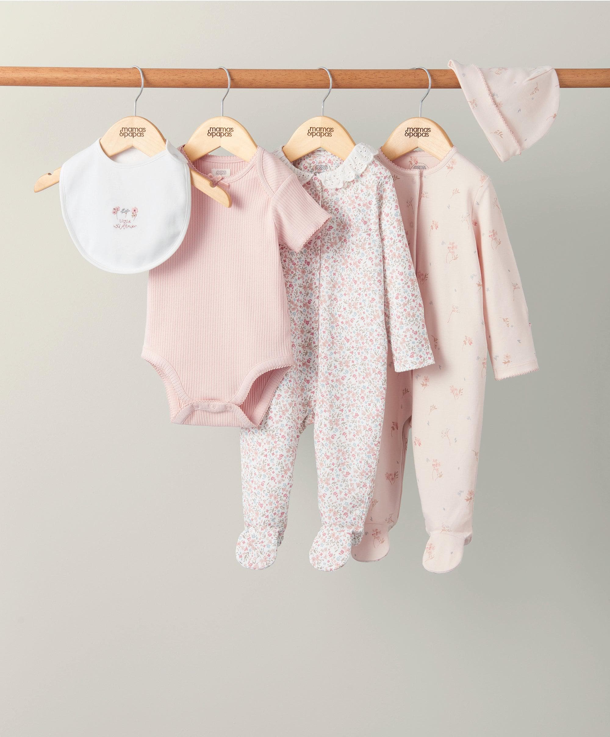 Mamas & Papas Newborn Clothing Set (5 Piece) - Floral  - 9-12 Months