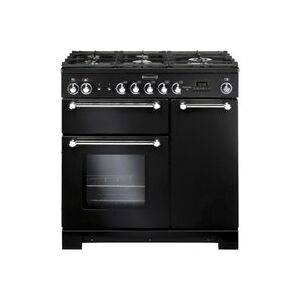 Rangemaster 81420 (KCH90DFFBL/C) KITCHENER 90 A Rated Dual Fuel Cooker, Black