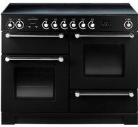 Rangemaster 78860 (KCH110ECBL/C) CLASSIC 110cm Dual Fuel Range Cooker, Black/Chrome