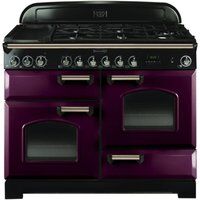 Rangemaster CDL110DFFCY/B CLASSIC DELUXE 110cm Dual Fuel Range Cooker Cranberry B