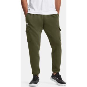 Men's  Under Armour  Icon Fleece Cargo Pants Marine OD Green / White XS