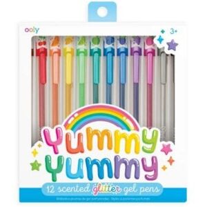 Yummy Scented Glitter Gel Pens X12 Yummy Scented Glitter Gel Pens X12
