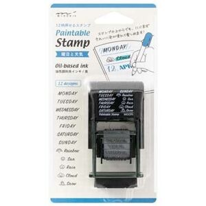 Midori Paintable Stamp Days Of The Week And Weather Midori Paintable Stamp Days Of The Week And Weather